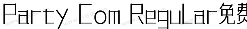 Party Com Regular免费下字体转换